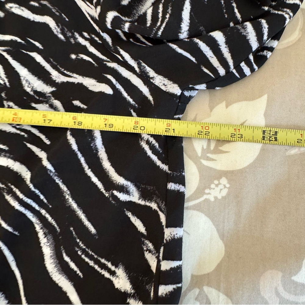 Black and White Zebra Print Women's Top - Picture 12 of 13